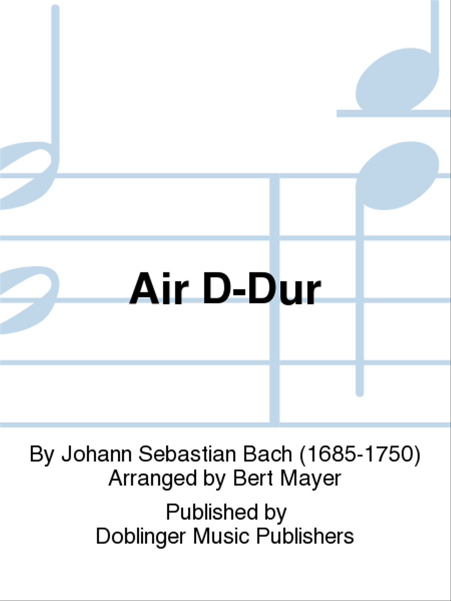 Air D-Dur Air D-Dur Easy Piano scores gallery preview page 1
