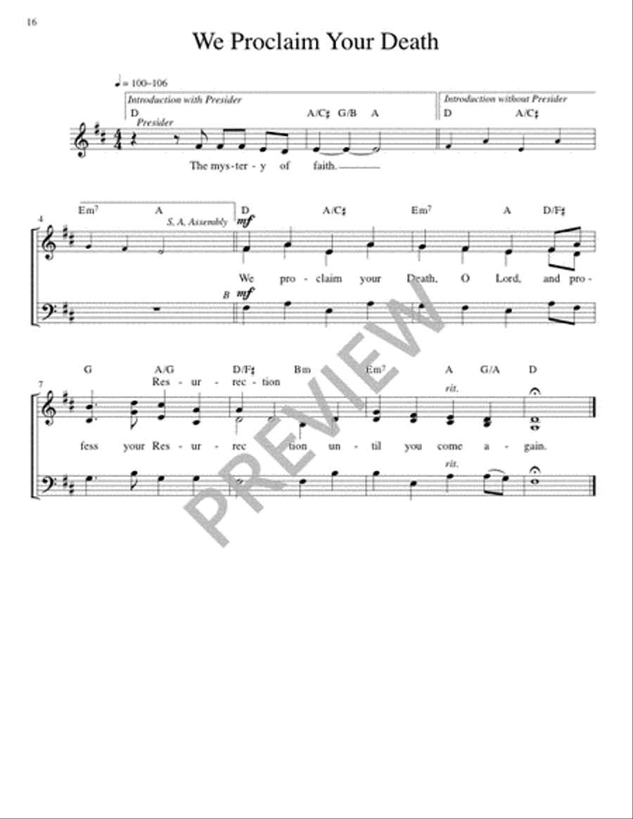 Mass of Joy and Peace - Guitar edition Guitar scores gallery preview page 16