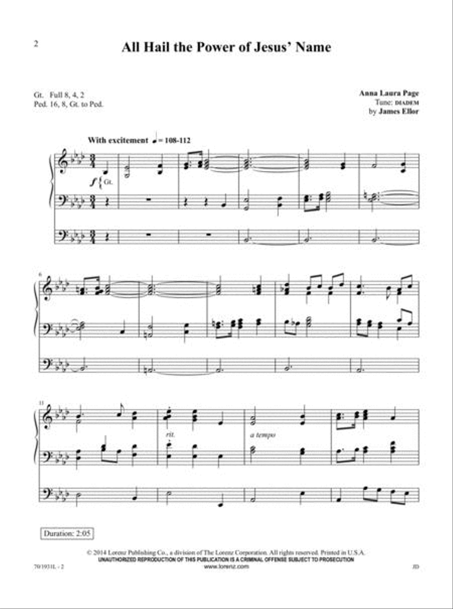 The Organist's Library, Vol. 58 Organ Solo scores gallery preview page 2