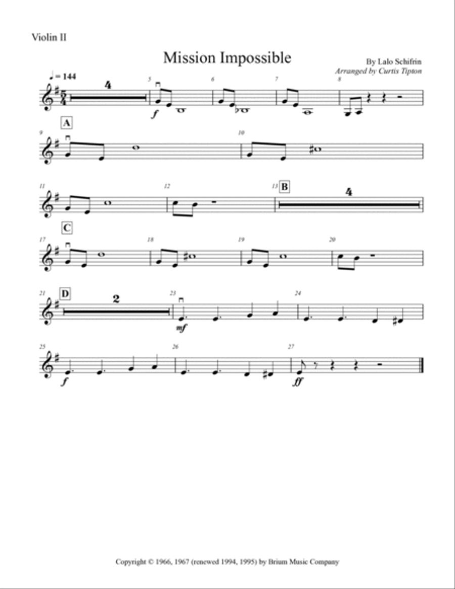 Mission: Impossible Theme String Orchestra scores gallery preview page 6