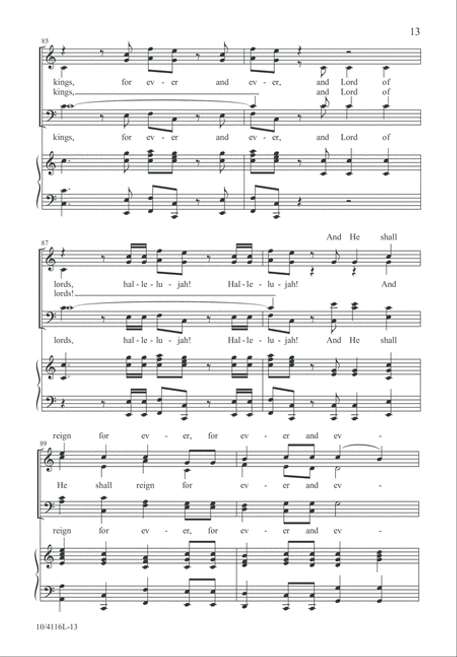 Messiah Christmas Suite Messiah Christmas Suite 4-Part scores gallery preview page 13