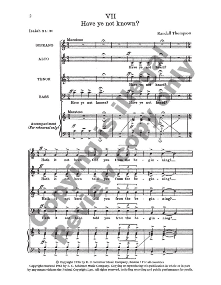 Have Ye Not Known? & Ye Shall Have a Song SSAATTBB scores gallery preview page 2