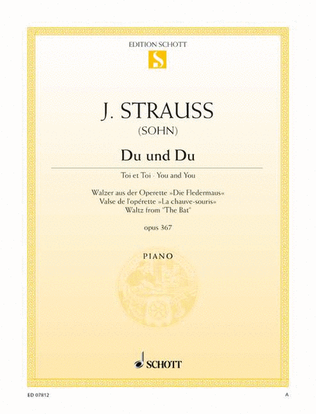 Book cover for Du und du, Op. 367