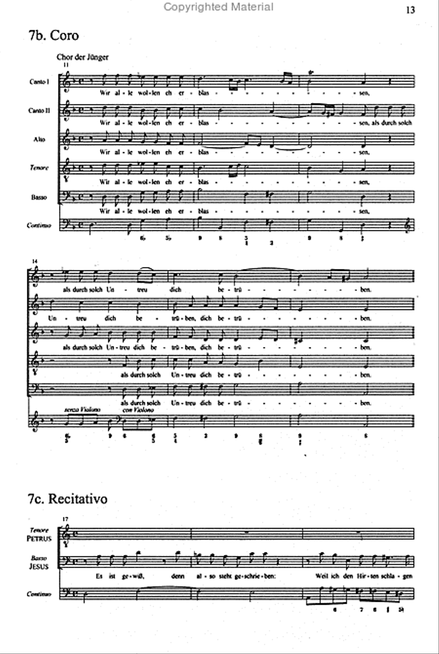 Brockes-Passion /Vokalpartitur Choir scores gallery preview page 2