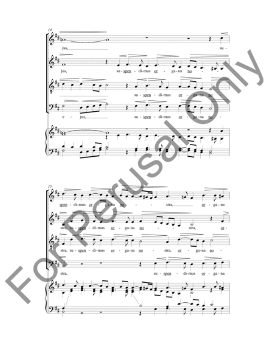 Super Flumina Babylonis 4-Part scores gallery preview page 9