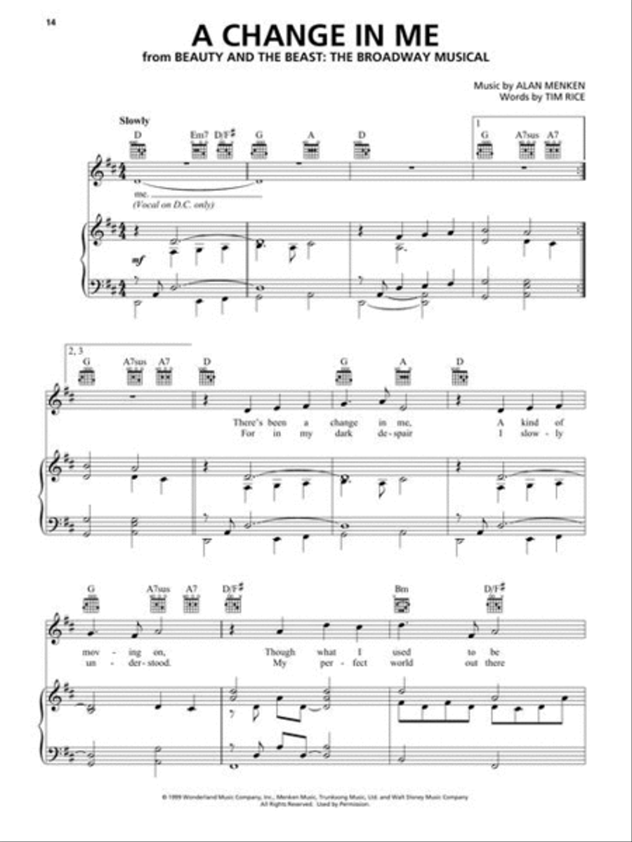 Alan Menken Songbook – 2nd Edition Piano, Vocal, Guitar scores gallery preview page 10