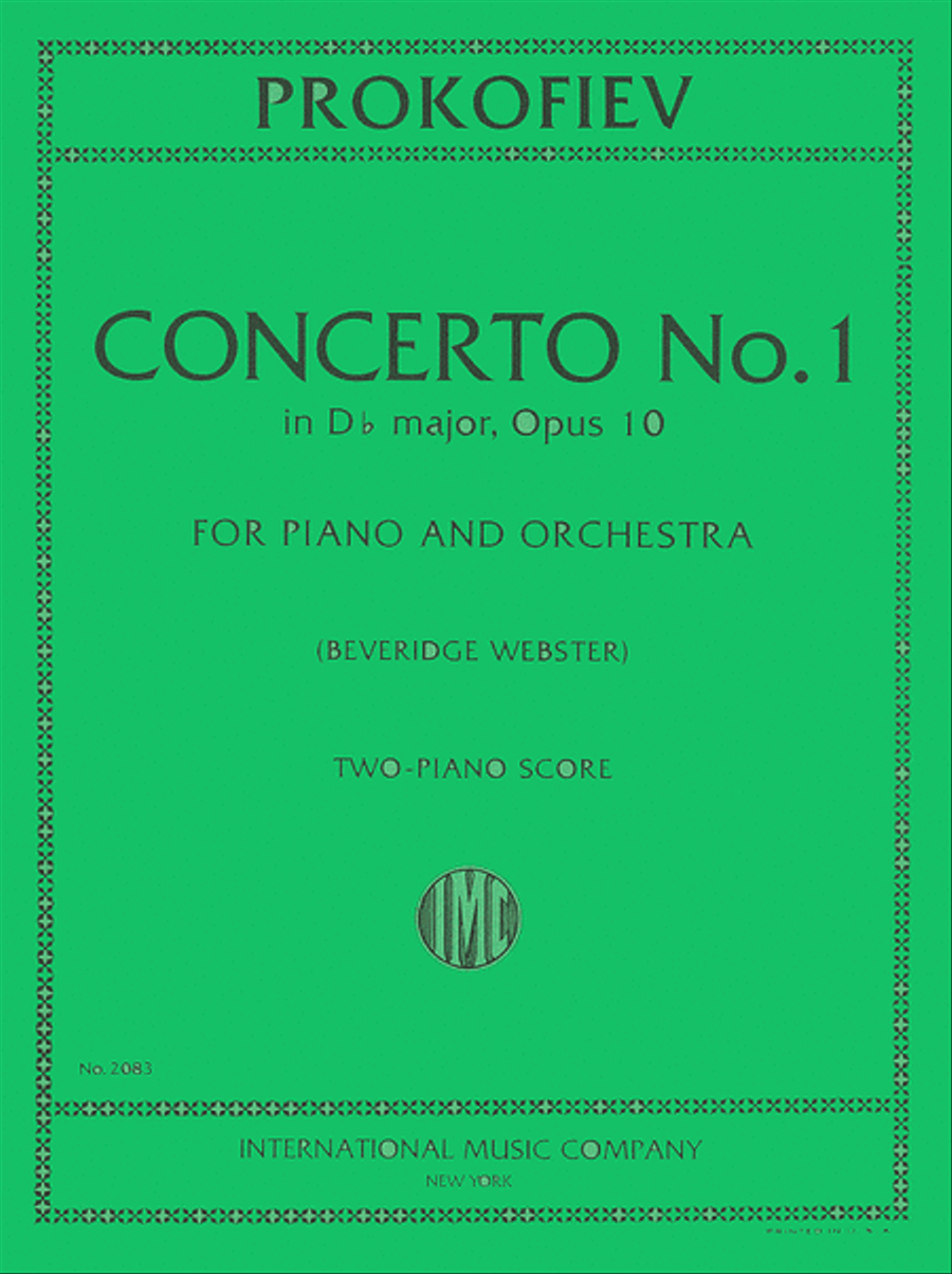 Concerto No. 1 in D flat major, Op. 10 for Piano & Orchestra