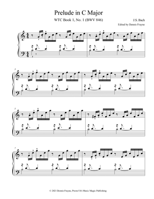 Book cover for Prelude in C Major, WTC Book 1, No. 1 (BWV 846)
