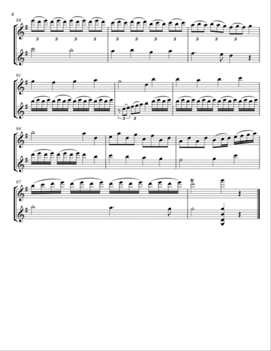 O Come All Ye Faithful violin duet O Come All Ye Faithful violin duet String Duet scores gallery preview page 4