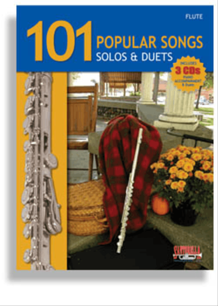 101 Popular Songs for Flute * Solos and Duets * with 3 CDs Woodwind Duet scores gallery preview page 1