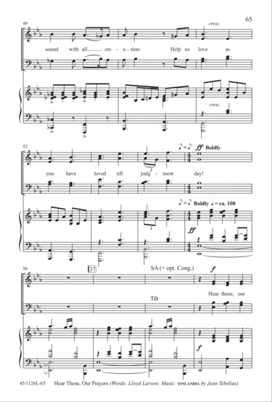 Prayers for the Nations 4-Part scores gallery preview page 66