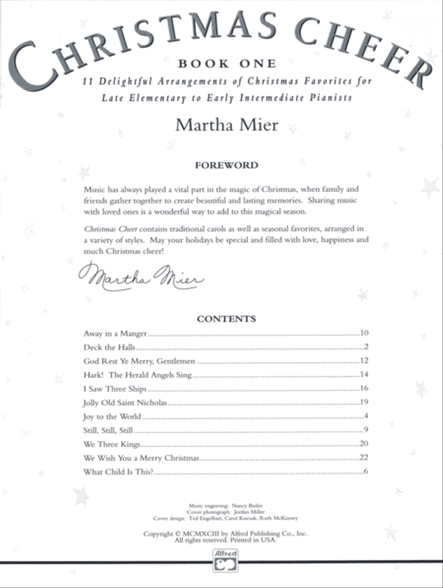 Christmas Cheer, Book 1 Easy Piano scores gallery preview page 2