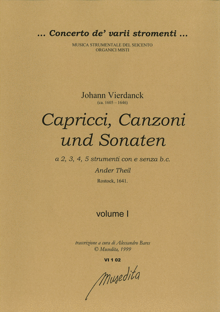 Capricci, canzoni und sonaten (ander Theil - Rostock, 1641)