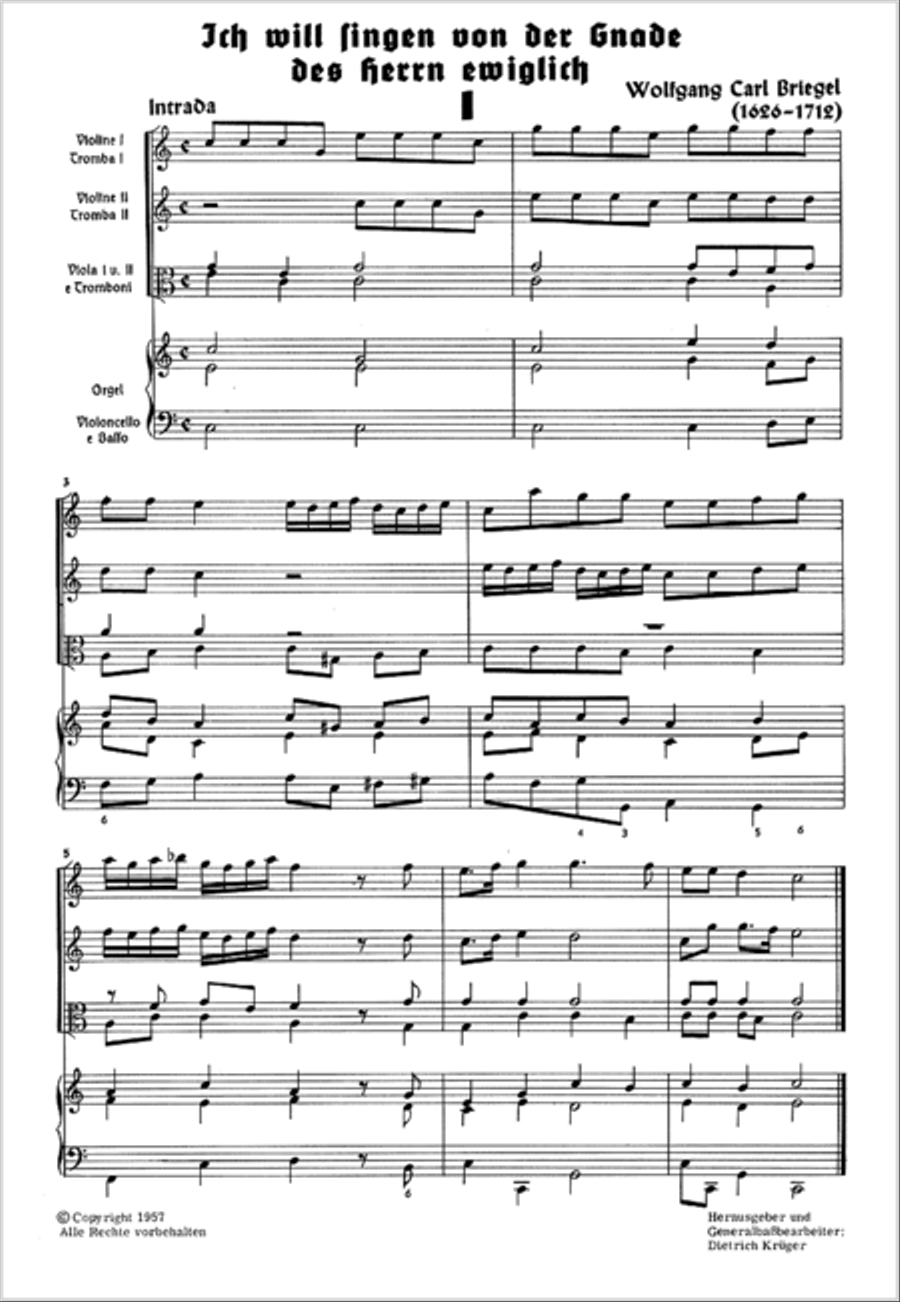 Ich will singen von der Gnade 4-Part scores gallery preview page 2