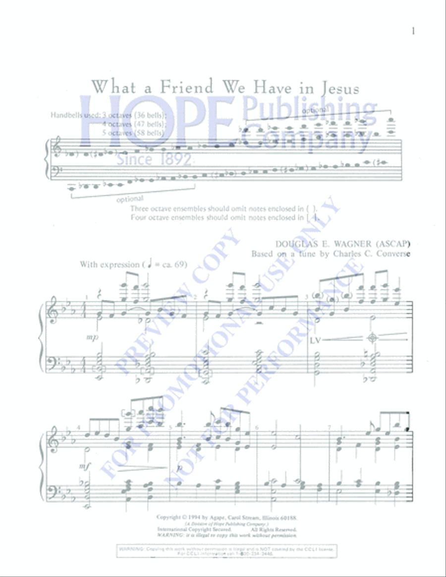 What a Friend We Have in Jesus 5-Octaves scores gallery preview page 3