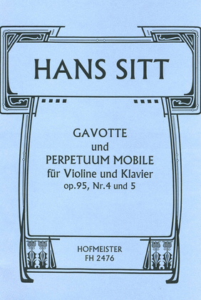 Book cover for Gavotte und Perpetuum mobile, aus op. 95