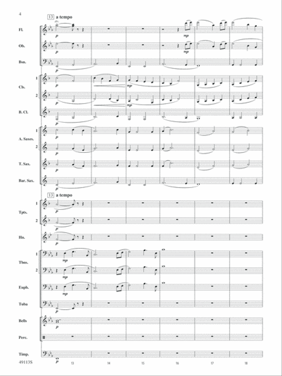 South Shore Soliloquy: Score Concert Band scores gallery preview page 4