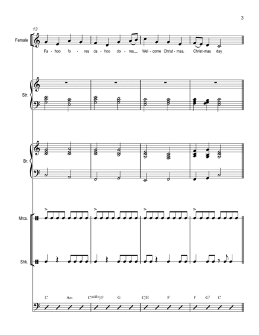 Welcome Christmas Choir scores gallery preview page 3