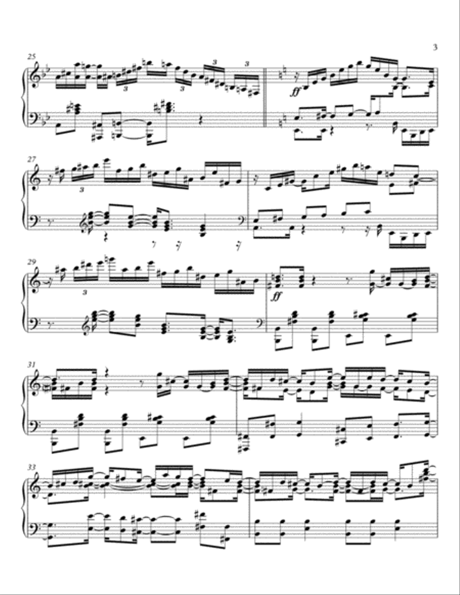 Elliptical Blues Counterpoint, op. 22 Piano Solo scores gallery preview page 3