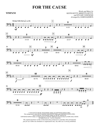 For the Cause (arr. James Koerts) - Timpani