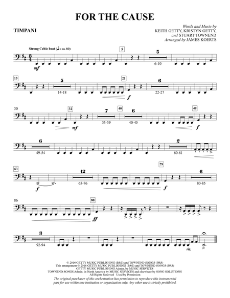 For the Cause (arr. James Koerts) - Timpani