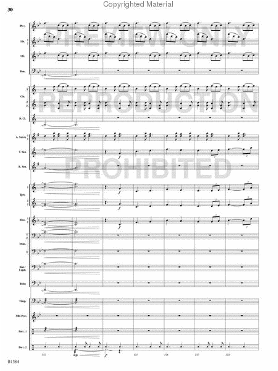 Summer Resounding! Concert Band scores gallery preview page 29