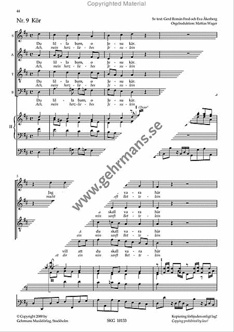 Juloratorium - Kor och orgel 4-Part scores gallery preview page 10