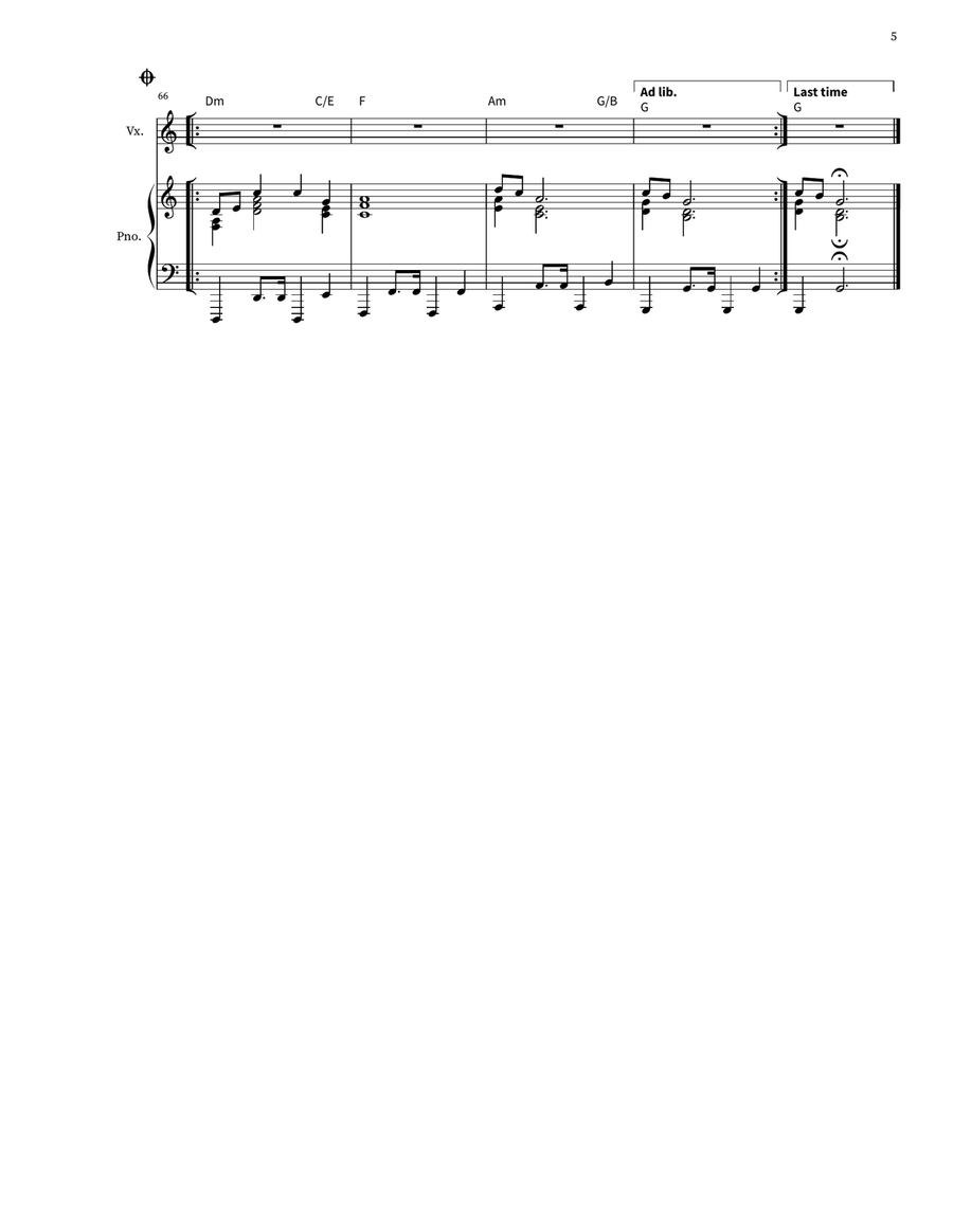 Burn It Down Voice scores gallery preview page 5