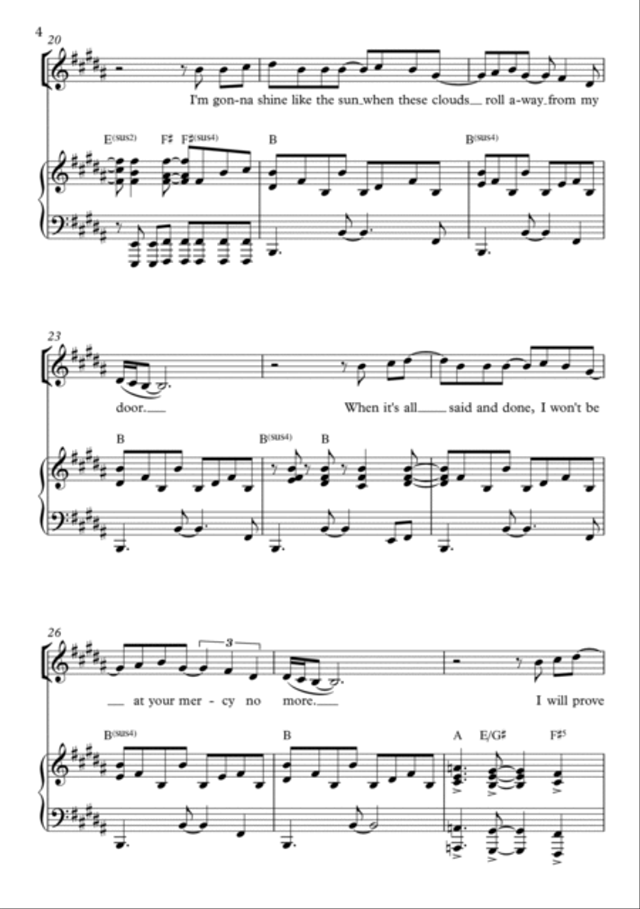 Shine Like The Sun SSA scores gallery preview page 4