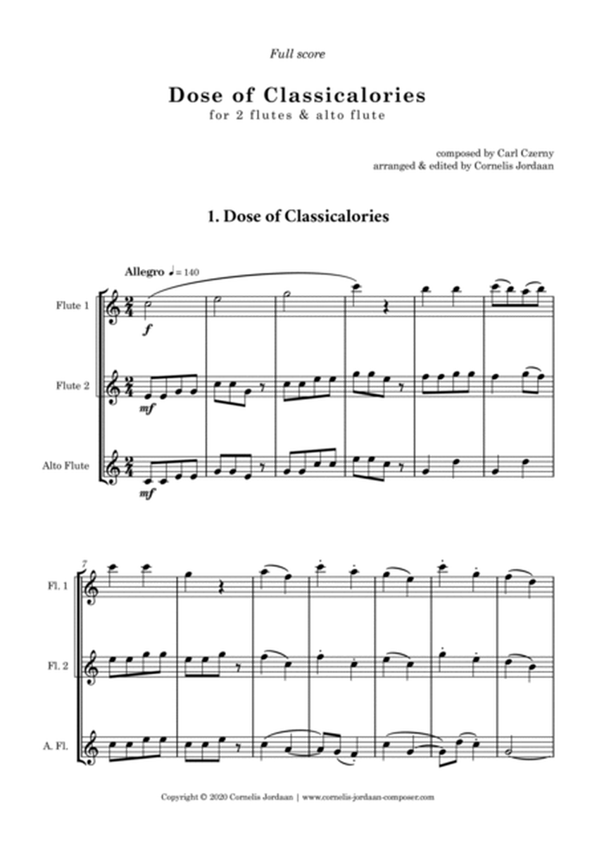 Dose of Classicalories, easy trios for 2 flutes & alto flute image number null