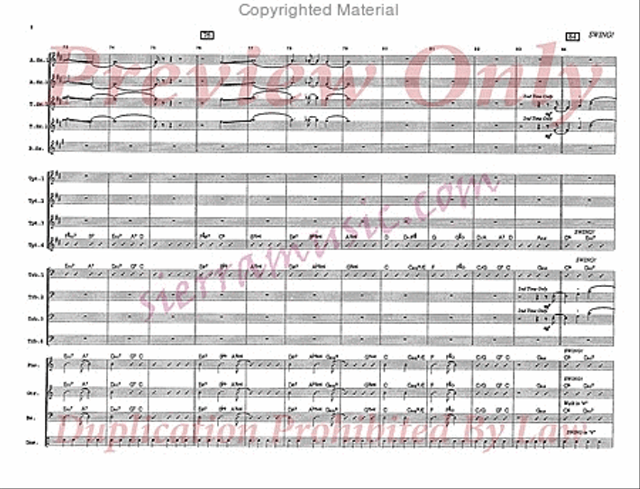 St. Thomas Big Band scores gallery preview page 9