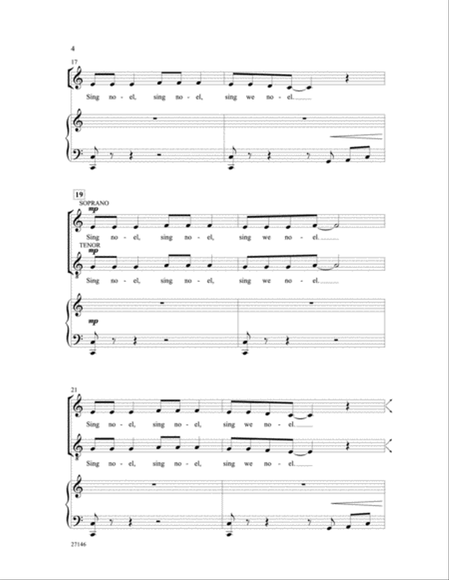 Sing We All Noel 4-Part scores gallery preview page 3