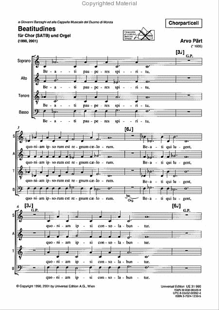 Beatitudines 4-Part scores gallery preview page 2