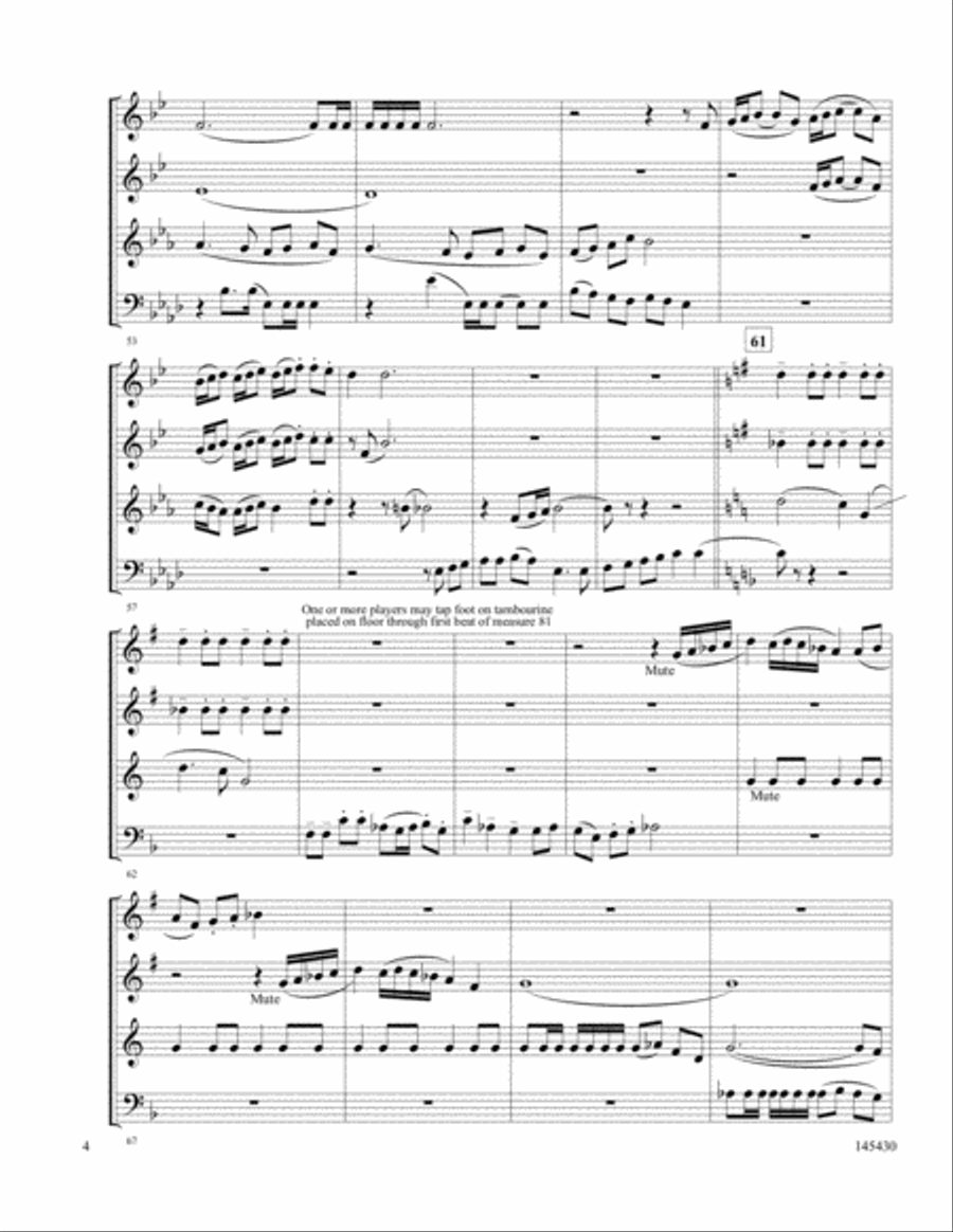Carols Of Cheer Brass Quartet scores gallery preview page 4