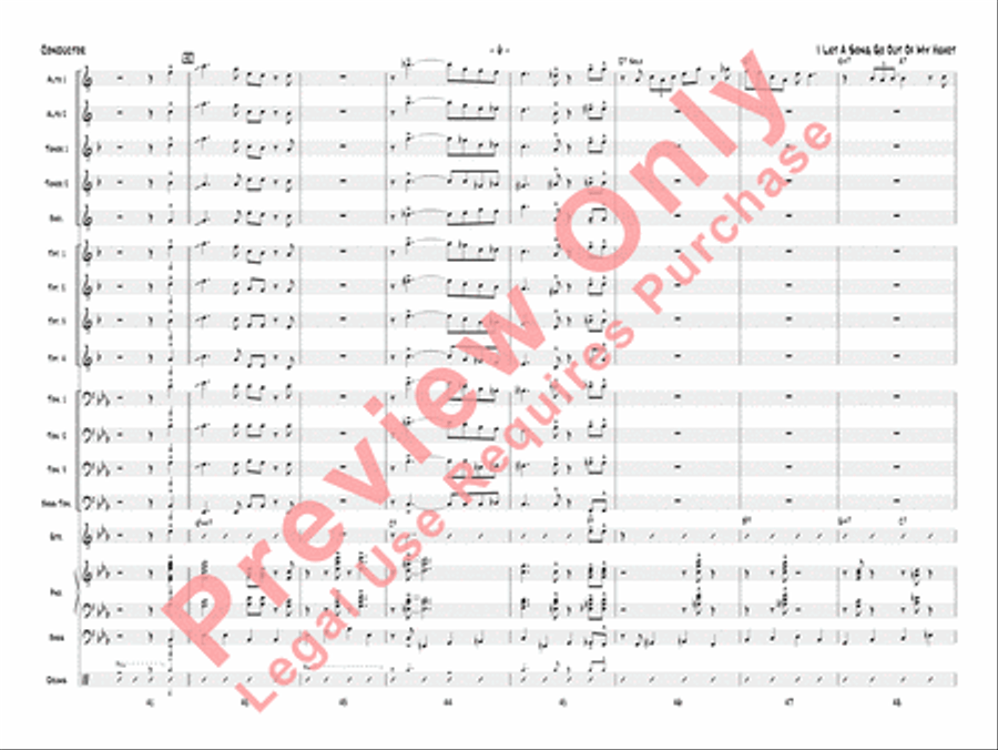 I Let a Song Go Out of My Heart Jazz Ensemble scores gallery preview page 9