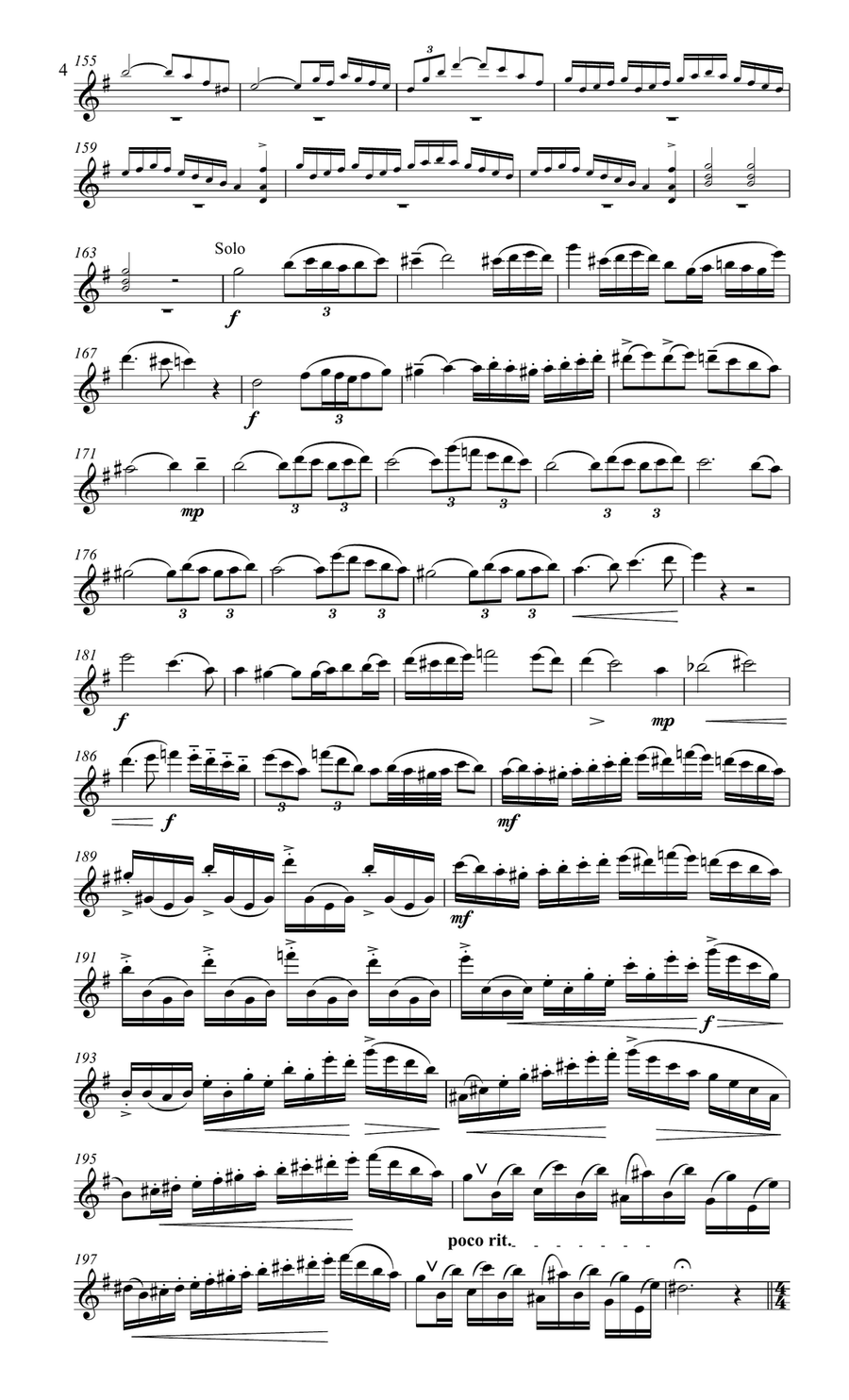 Mercadante Concerto for flute in E Flute Solo scores gallery preview page 5