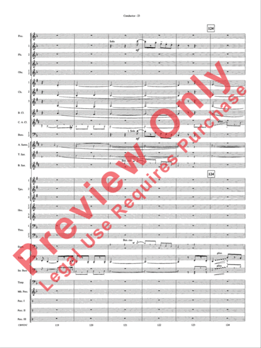 The Wizard of Oz Concert Band scores gallery preview page 26