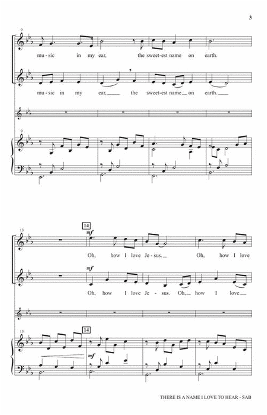 There Is a Name I Love to Hear 3-Part scores gallery preview page 4