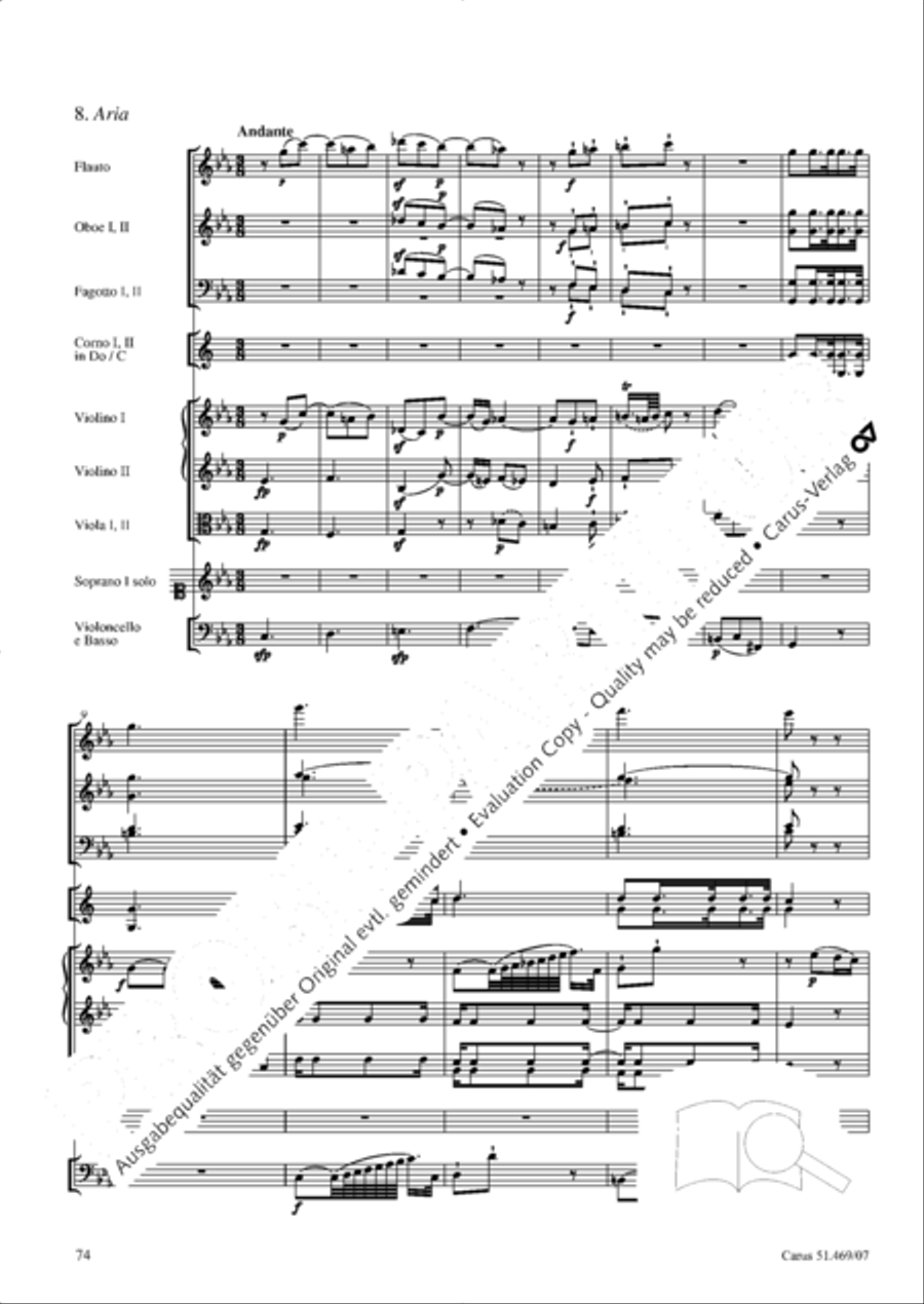 Davide penitente 4-Part scores gallery preview page 87