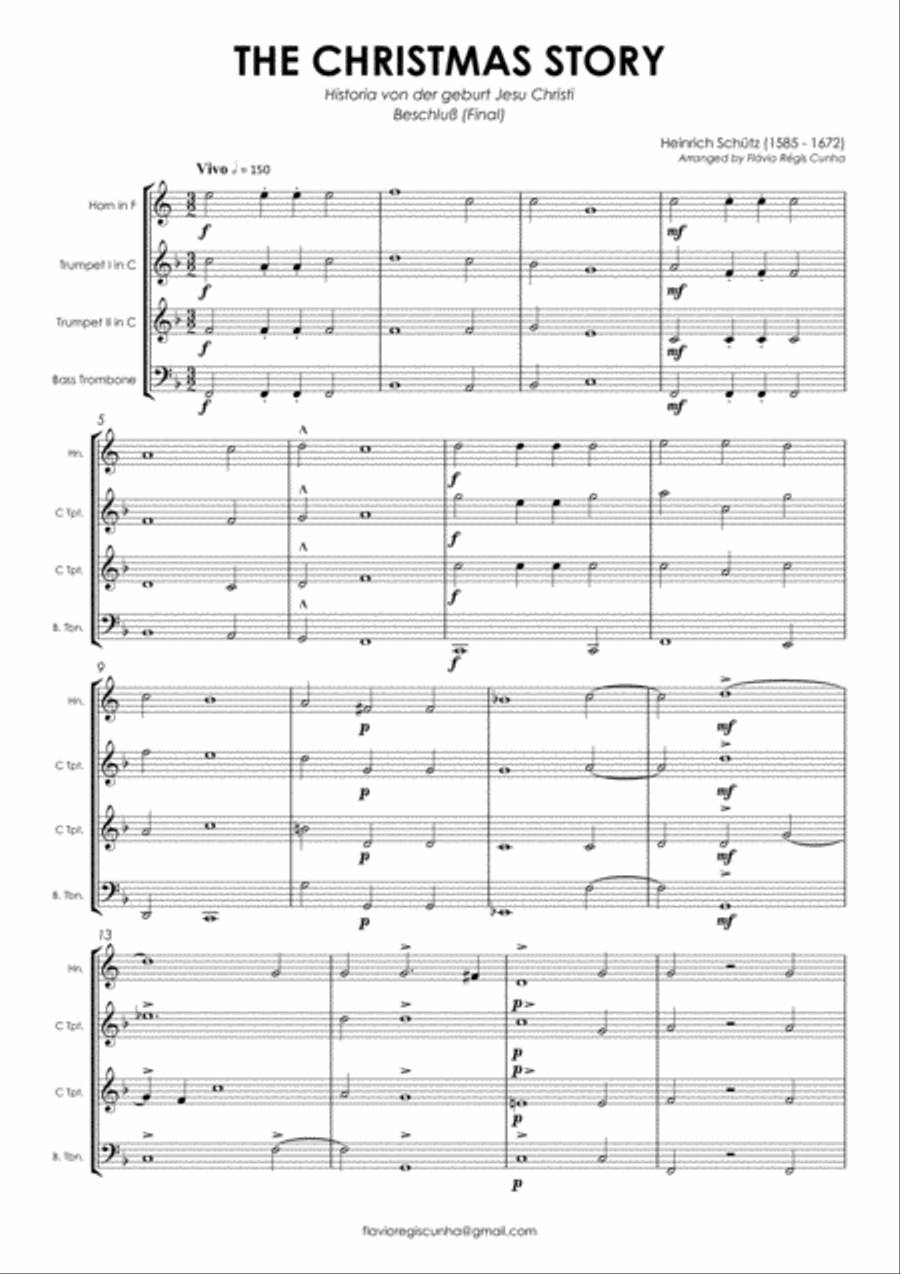 The Christmas Story Brass Ensemble scores gallery preview page 2
