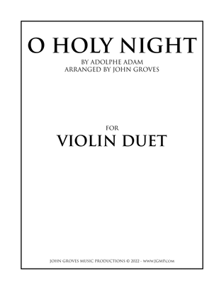 Book cover for O Holy Night - Violin Duet