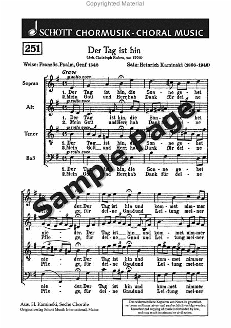Kaminski H Tag Ist Hin (ep) 4-Part scores gallery preview page 2