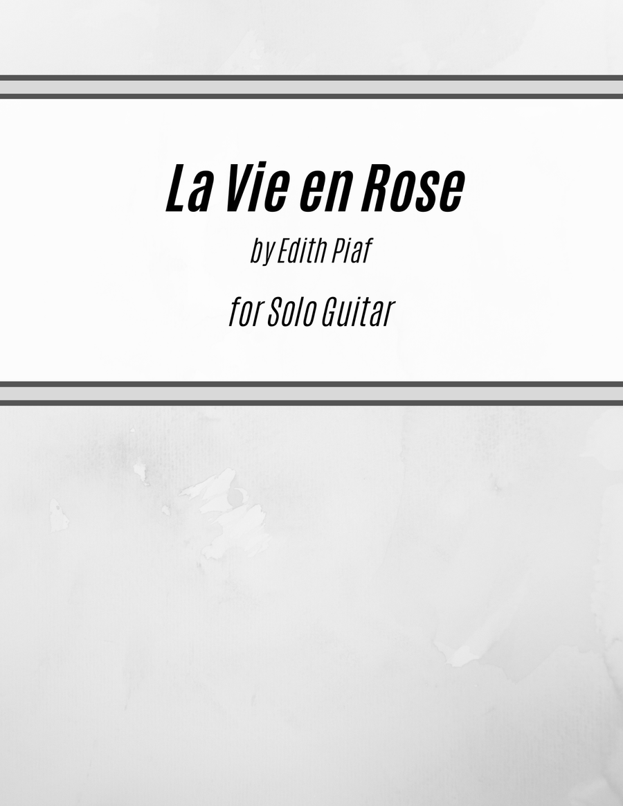 La Vie En Rose (elena Urioste And Tom Poster Version) Acoustic Guitar scores gallery preview page 1