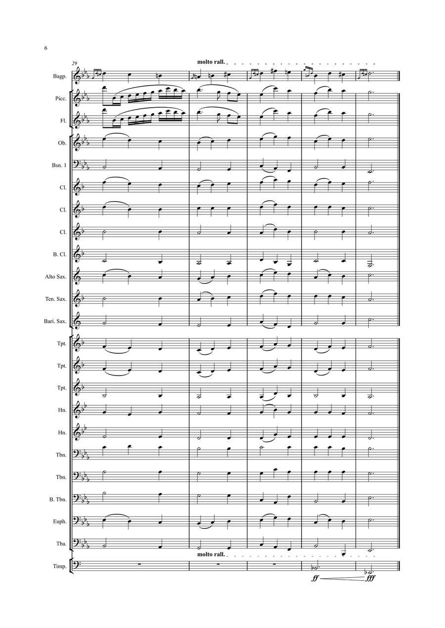 The Day Thou Gavest Concert Band scores gallery preview page 6