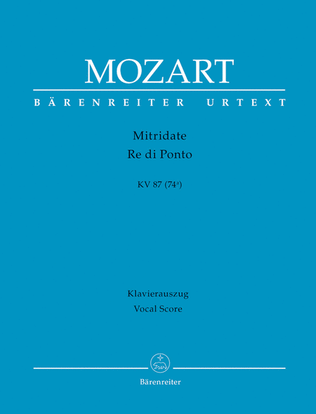 Book cover for Mitridate, Re di Ponto K. 87 (74a)
