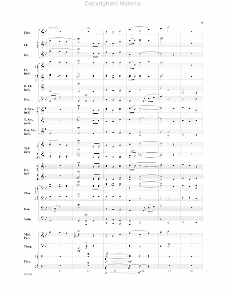 I Wonder As I Wander I Wonder As I Wander Concert Band scores gallery preview page 10
