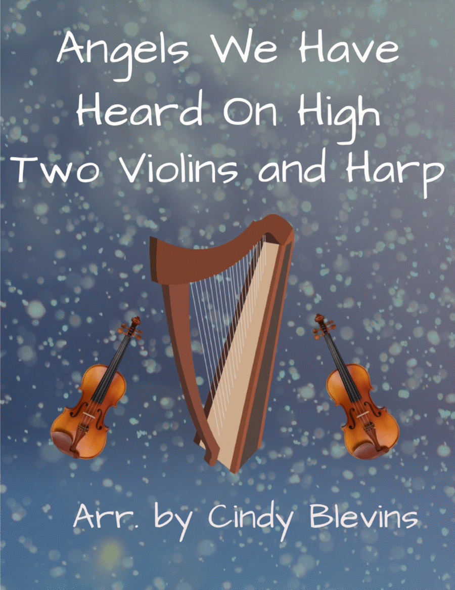Angels We Have Heard On High, Two Violins and Harp Harp scores gallery preview page 1
