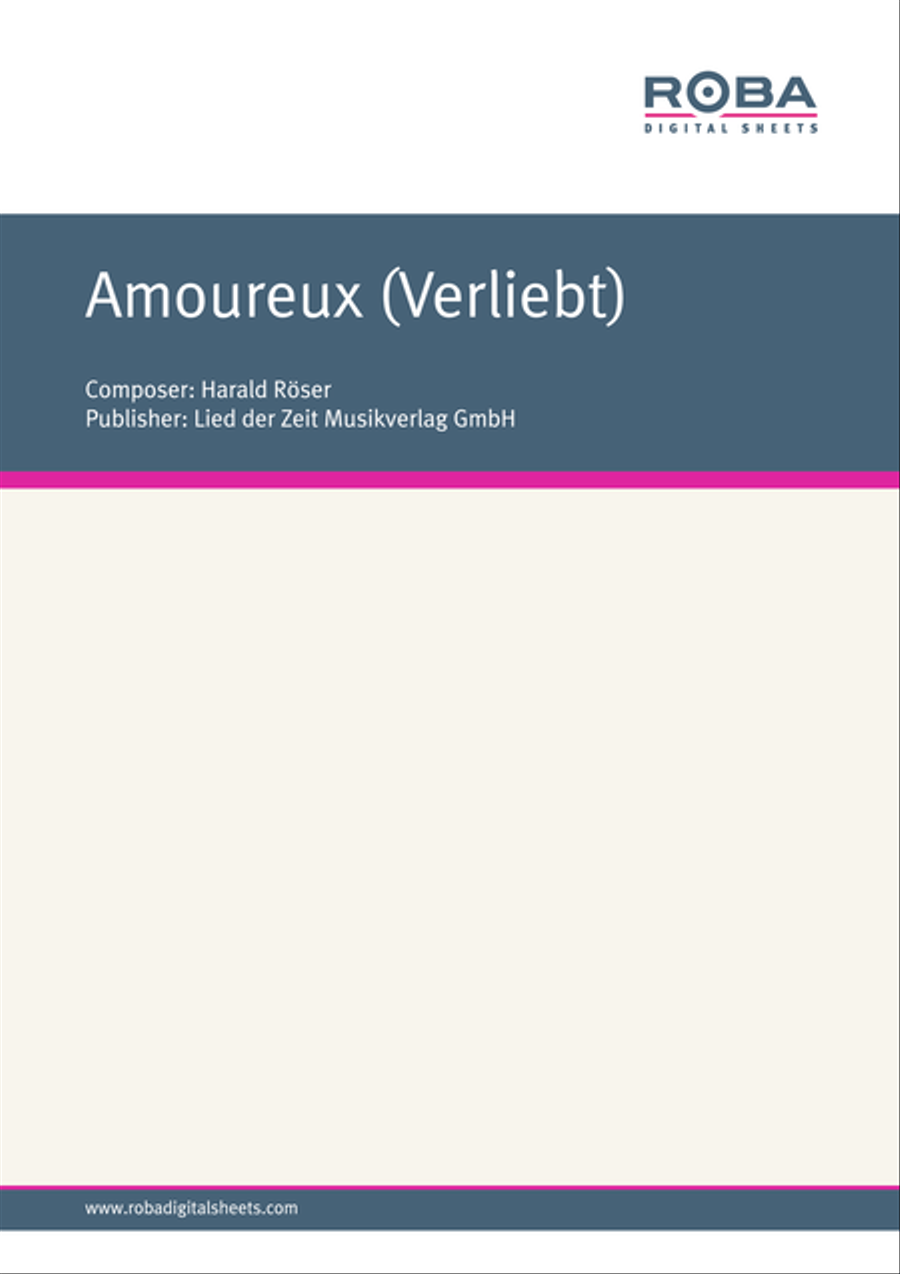 Amoureux (Verliebt) Amoureux (Verliebt) Piano Solo scores gallery preview page 1