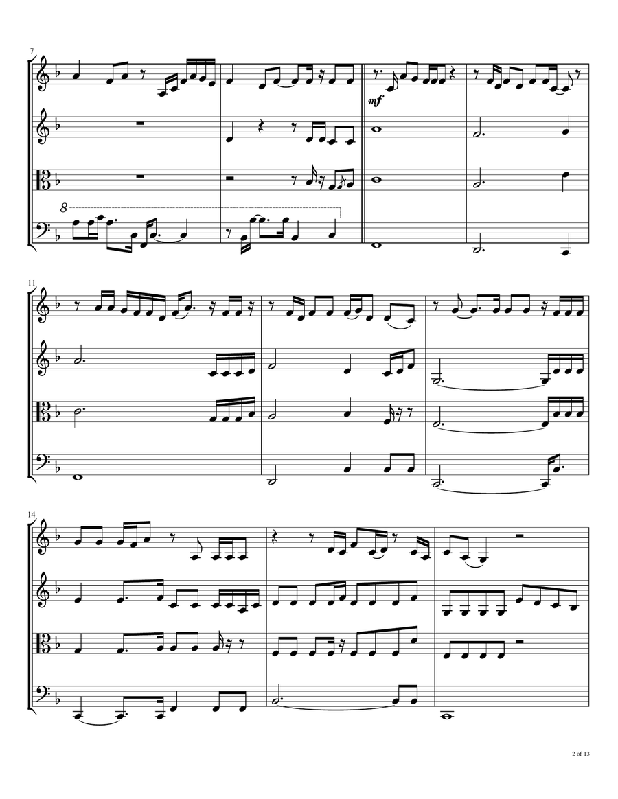 Romeo And Juliet String Quartet scores gallery preview page 3