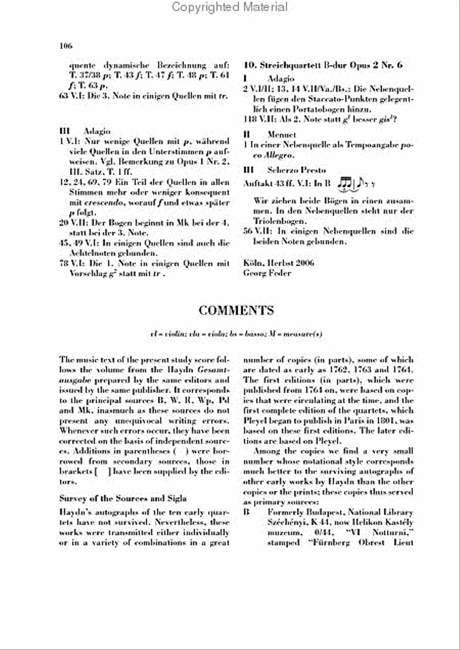 String Quartets – Volume I String Quartet scores gallery preview page 6